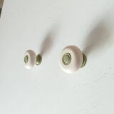 Paire de poignées de meuble vintage années 70/80