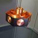 Vintage Space Age copper ceiling lamp by Birger Hammerstad