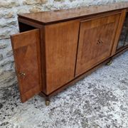 Mahogany glass sideboard, 1950