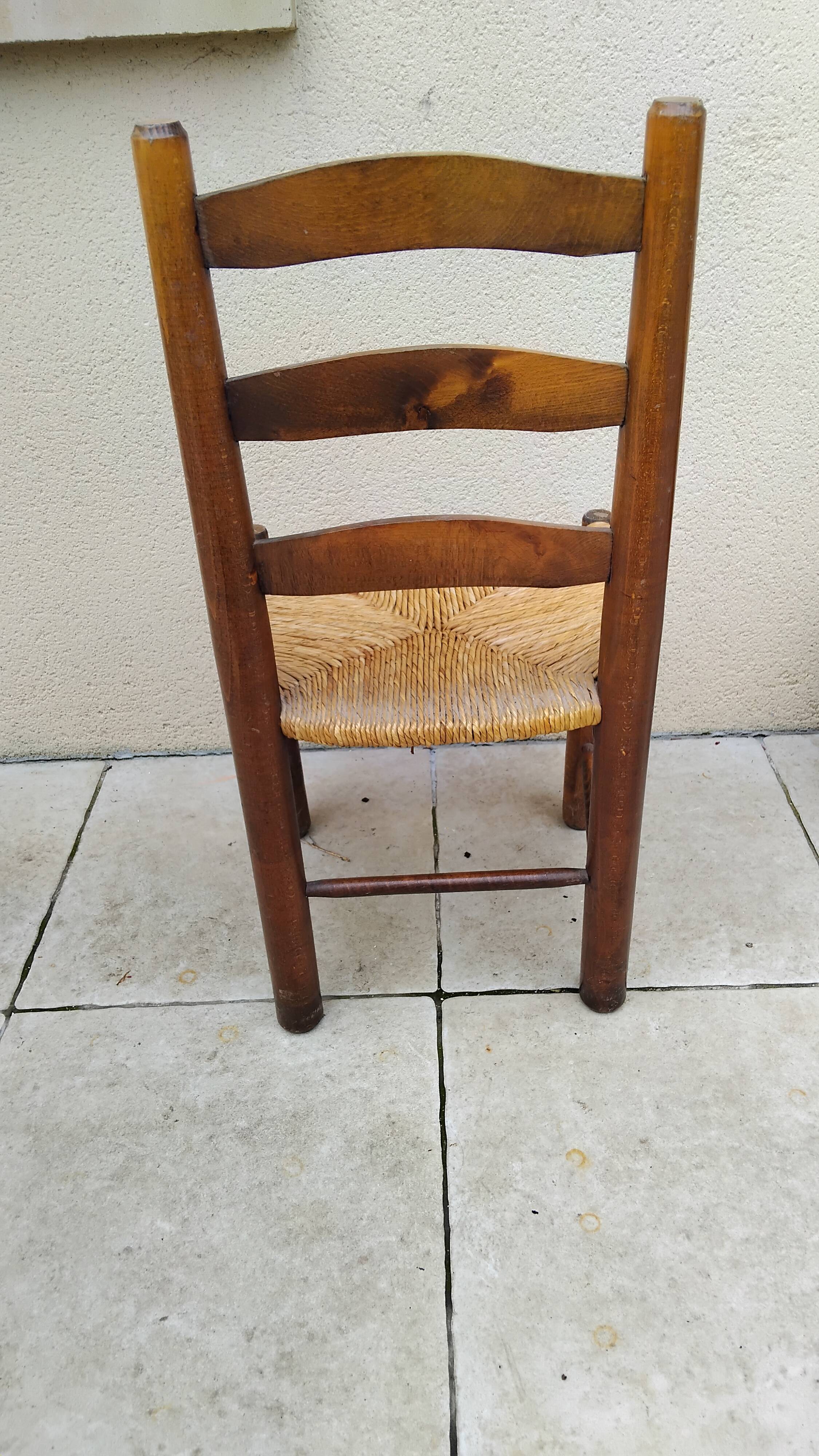 Vintage straw chair