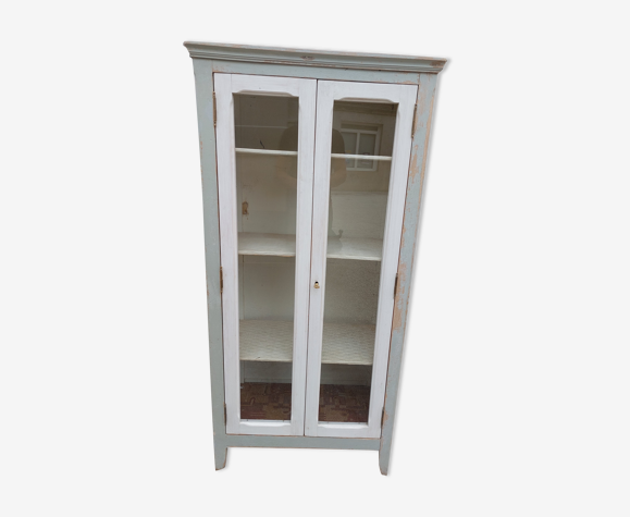 Vitrine parisienne ancienne patiné 1950