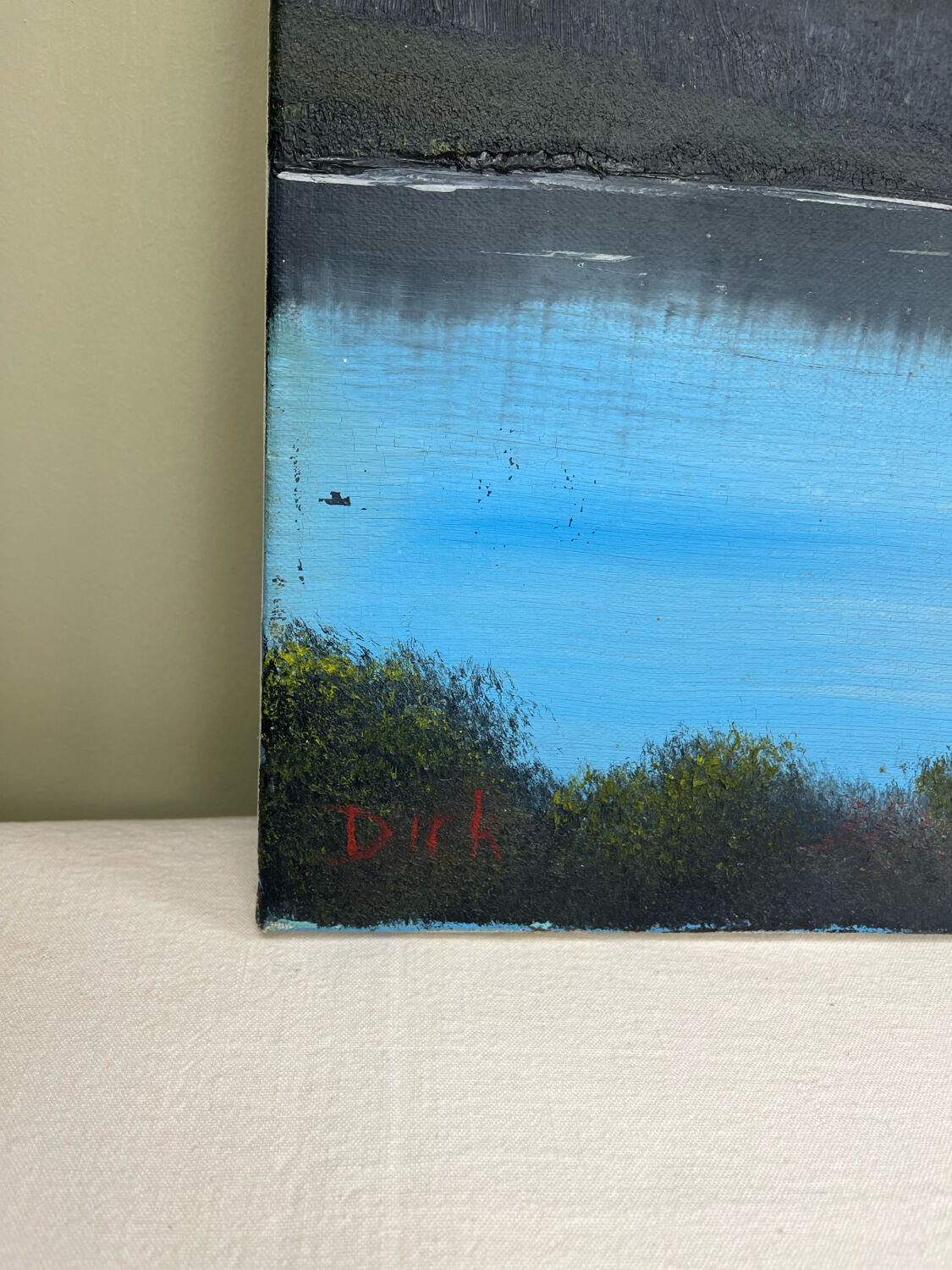 Huile sur toile Paysage de montagne