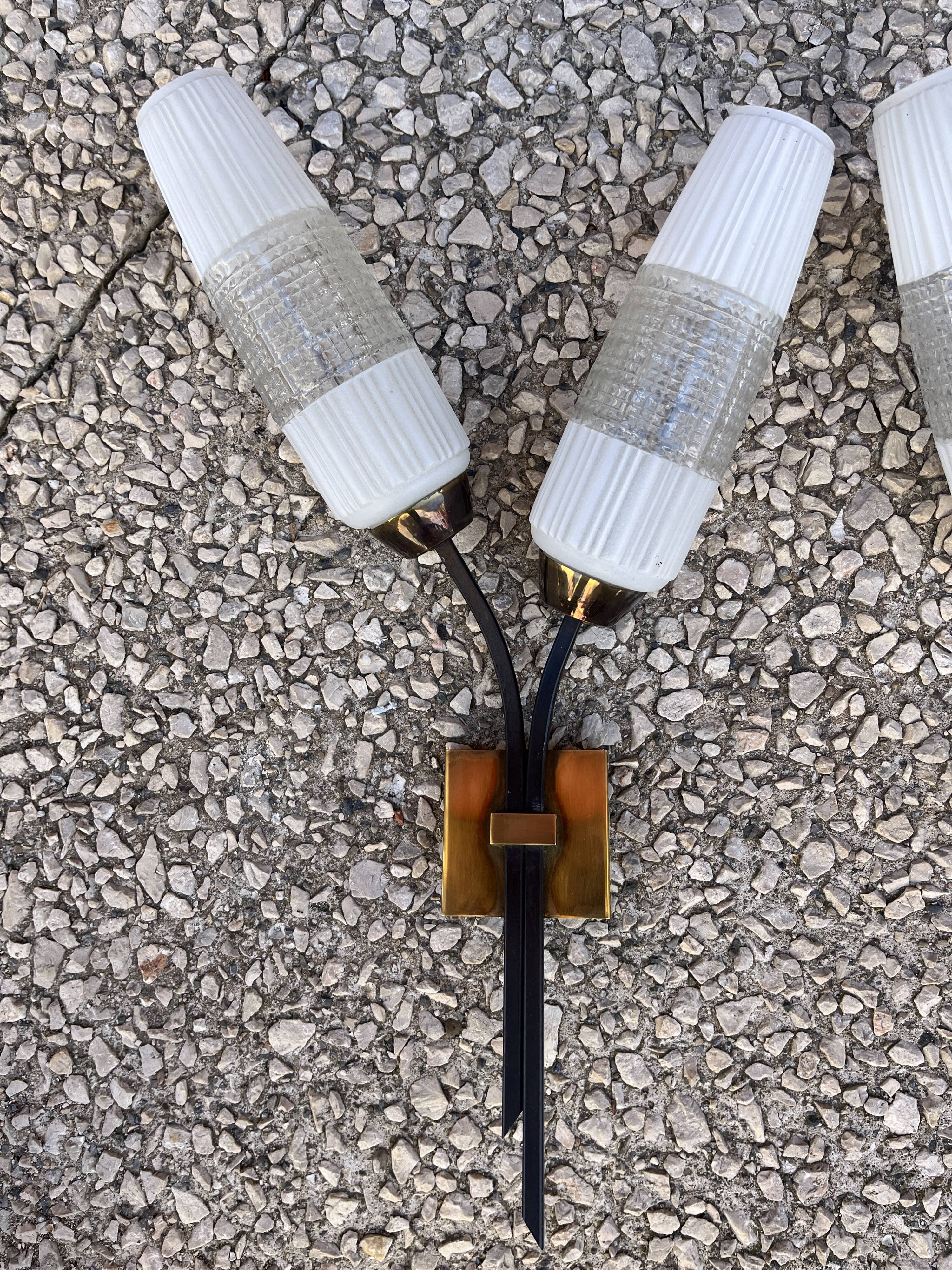 Pair of vintage 60s wall lights