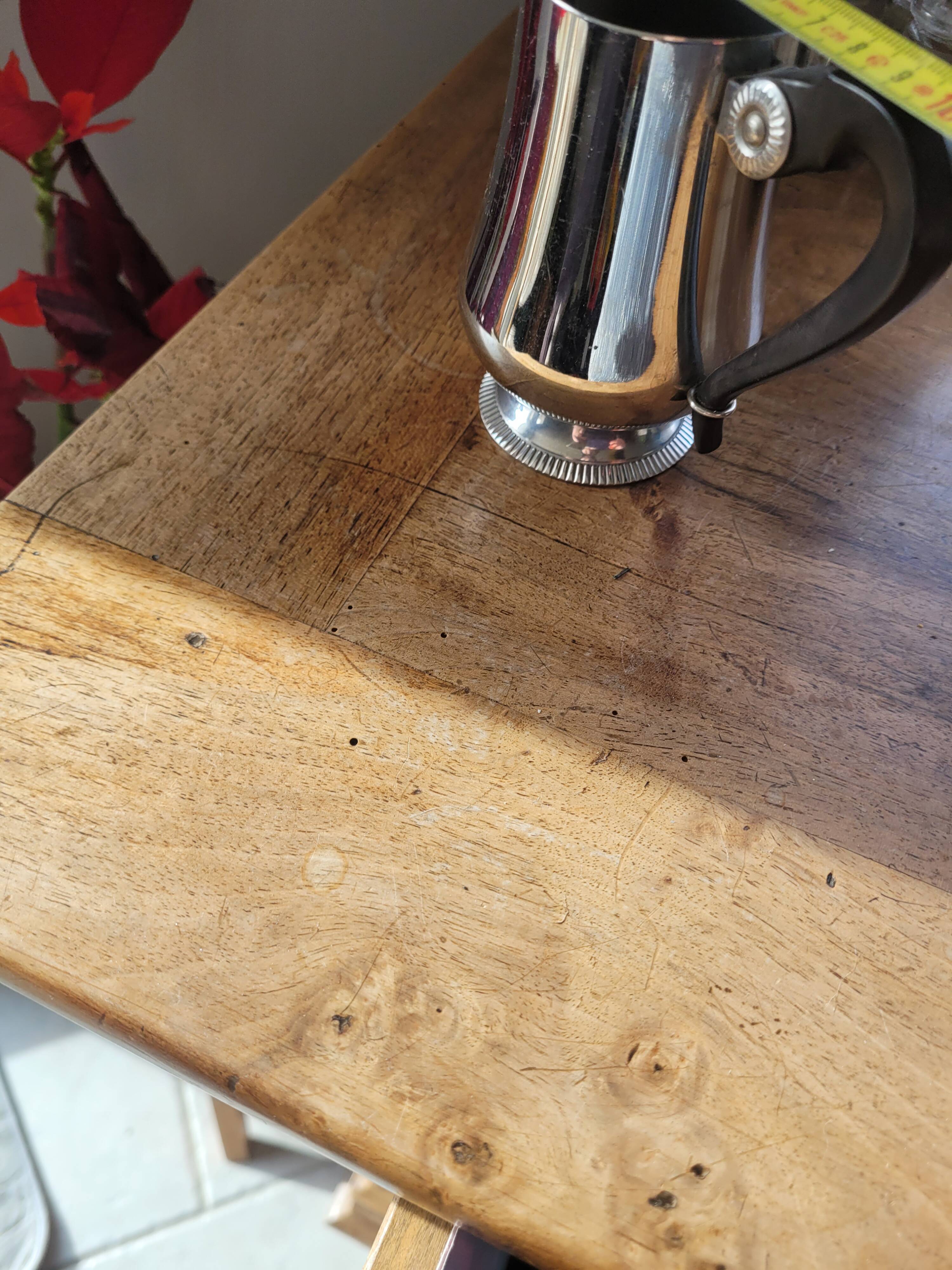 Vintage stainless steel milk jug