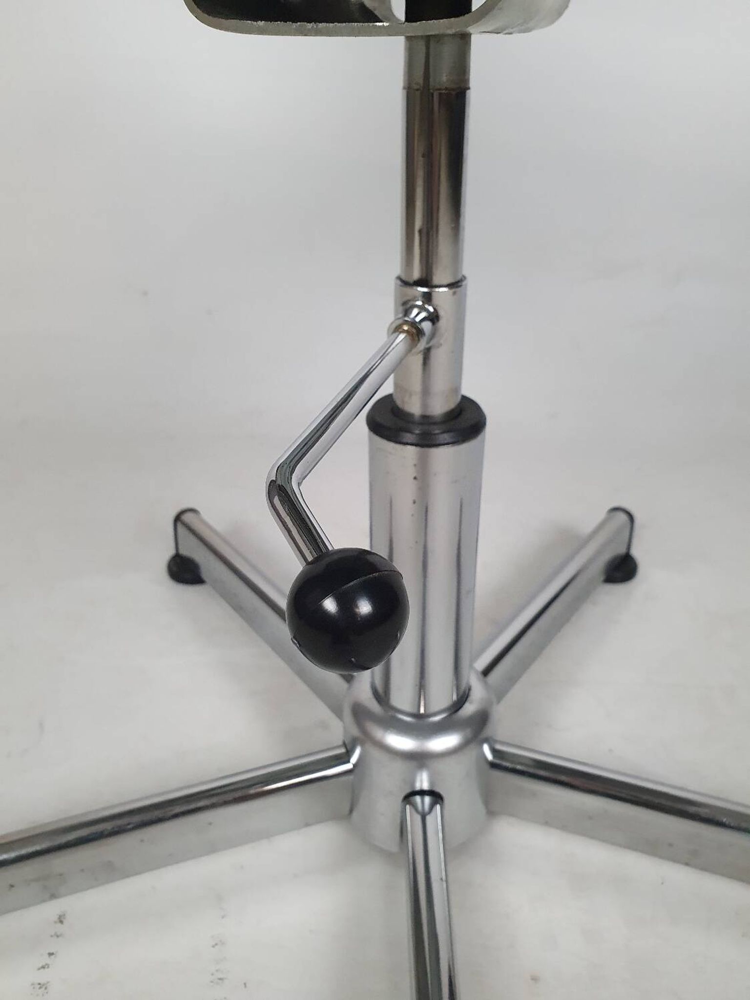 Vintage chrome swivel armchair