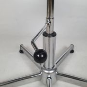 Vintage chrome swivel armchair