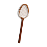 Palm, teak and mahogany game racket