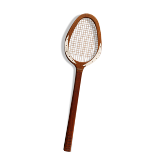 Palm, teak and mahogany game racket