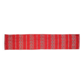 Imperial crimson silk table runner