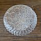 Vintage molded glass wall or ceiling light decorated with flowers