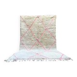 Handmade traditional beni ourain rug size 100 x 300 cm