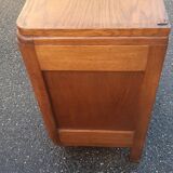 Bedside art deco solid oak