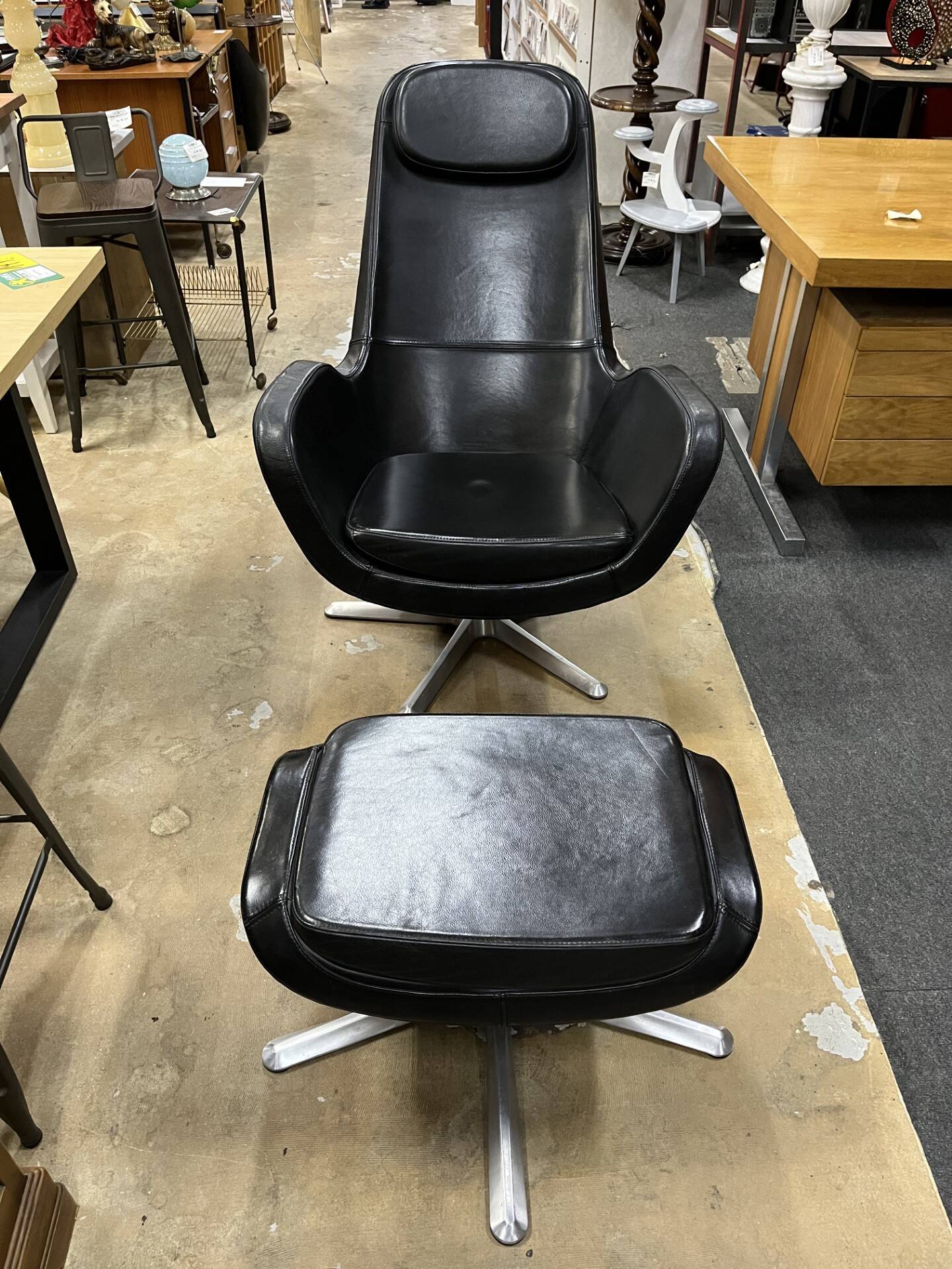 Armchair & footrest ikea