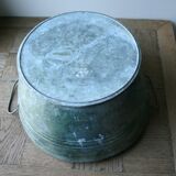 Galvanized metal basin