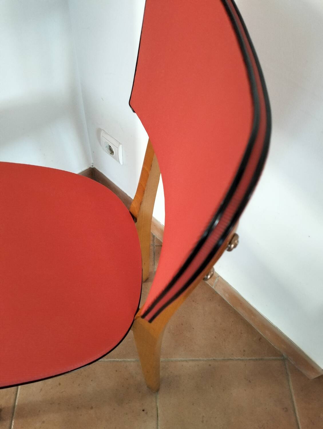 Red chair from the 1950s