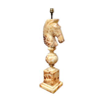 Lamp foot "horse's head" in marble