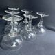 6 old champagne glasses – Blown glass