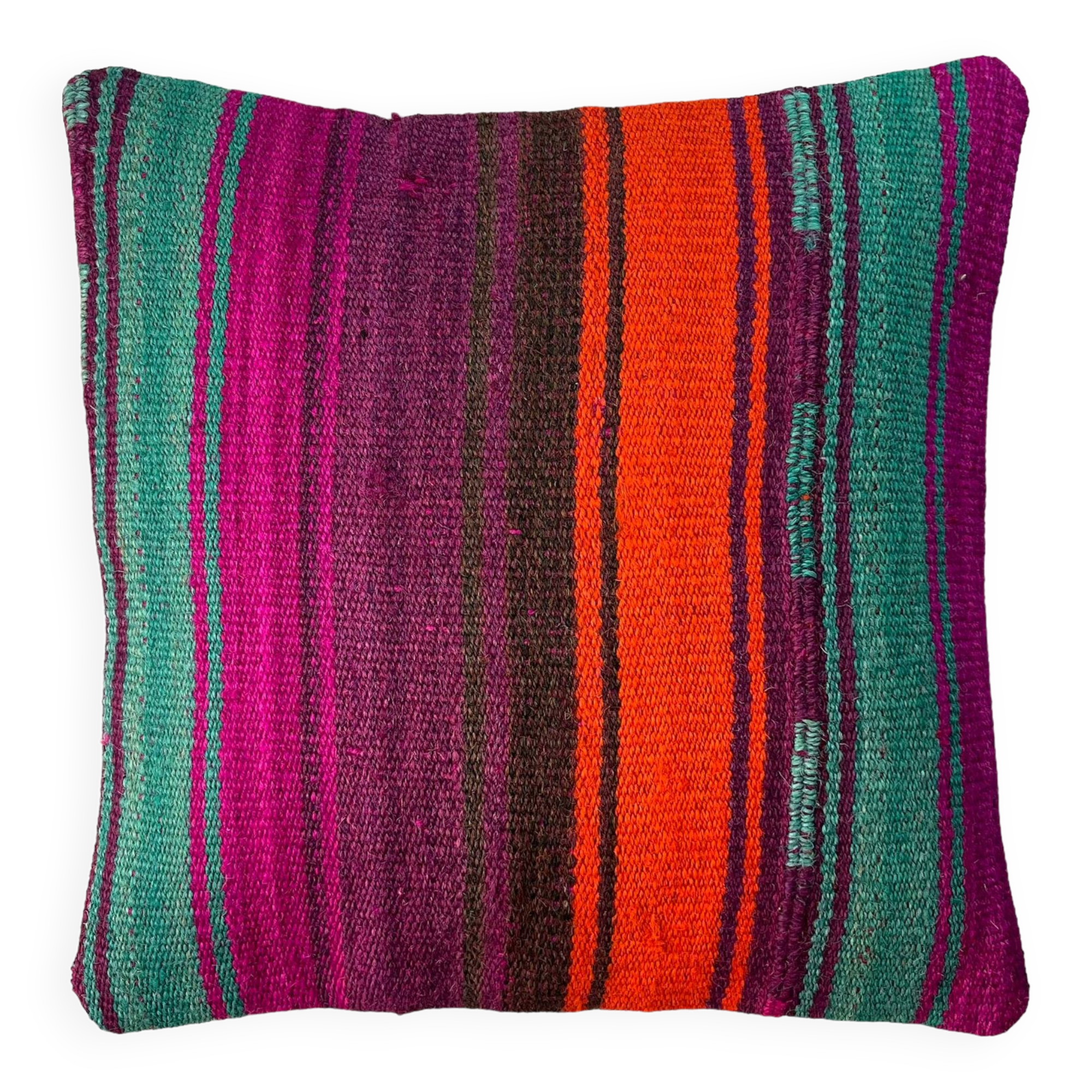 Vintage turkish kilim cushion cover , 40 x 40 cm
