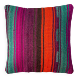 Housse de coussin kilim turc vintage, 40 x 40 cm