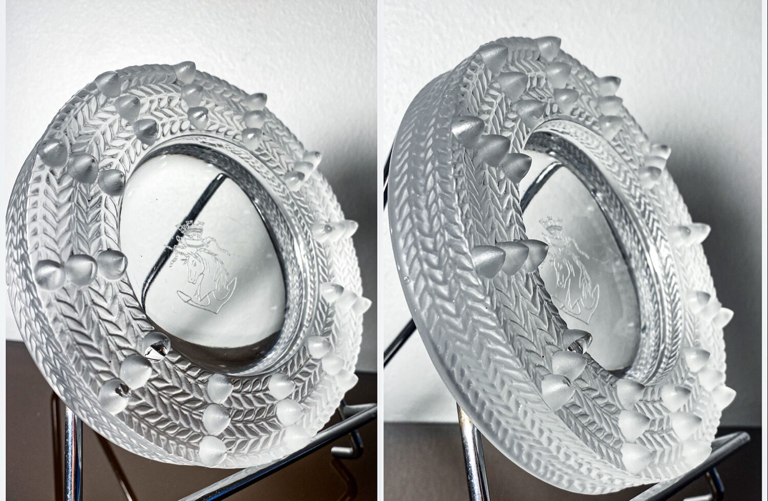 Unsigned Lalique Jamaica ashtray