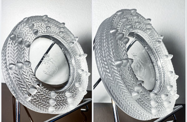 Cendrier Lalique Jamaïque non signé
