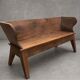 Rustic solid wood bench