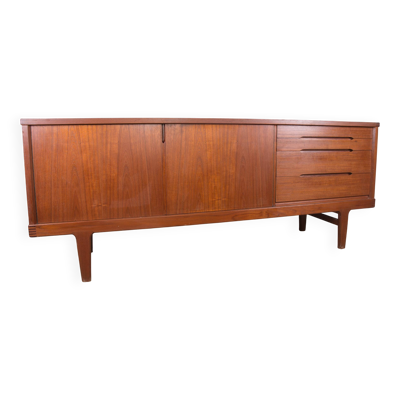 Enfilade Danoise de style Brutaliste en Teck Massif, Henning Kjaernulf 1960