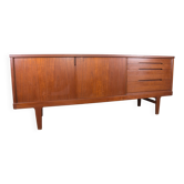 Danish Brutalist Style Sideboard in Solid Teak, Henning Kjaernulf 1960