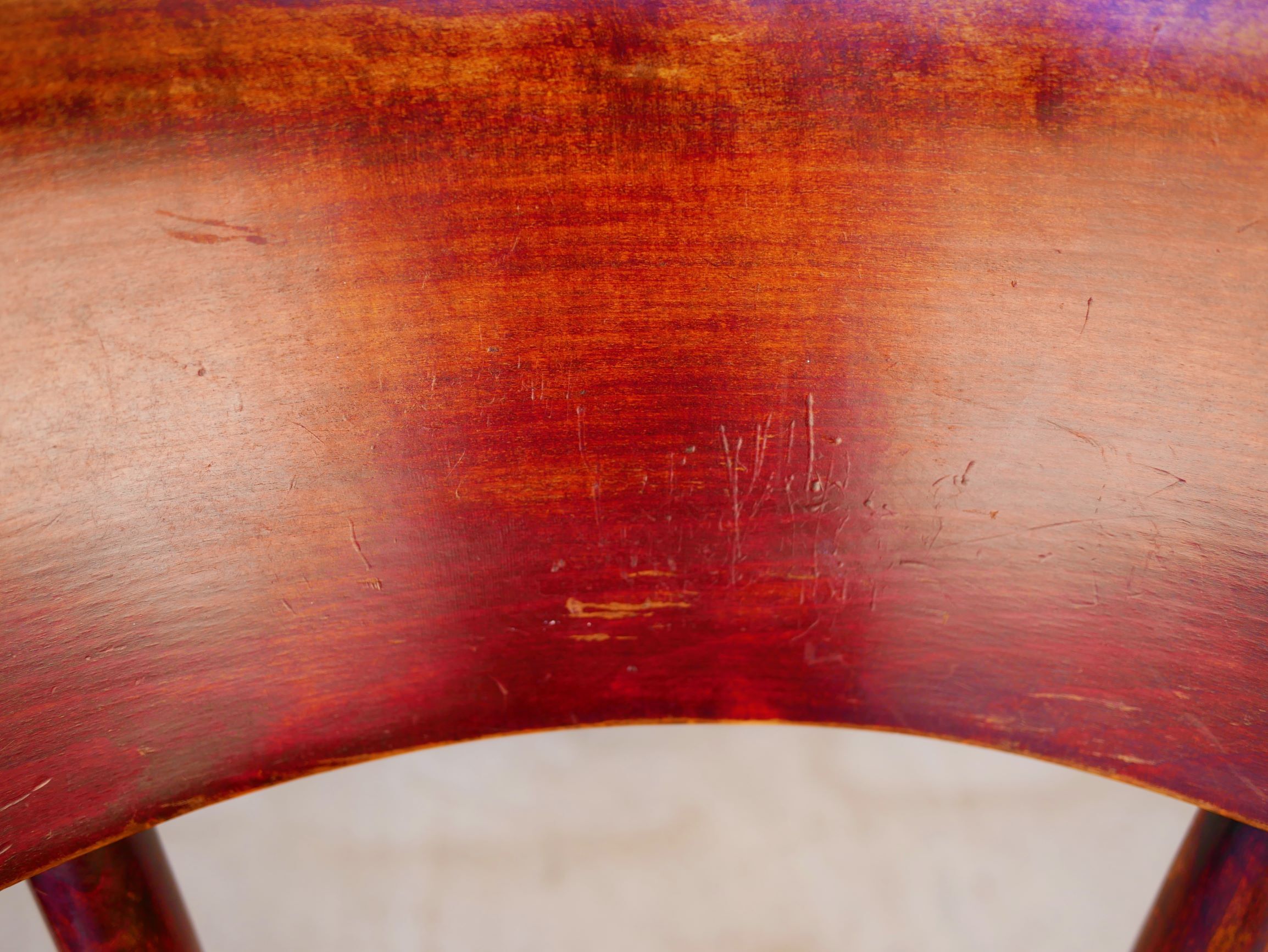 Série de 4 chaises bistrot vintage par Mahieu