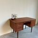 Bureau vintage en teck à deux faces