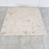 Angelo Mangiarotti Travertine Coffee Table for Up&Up, Italy