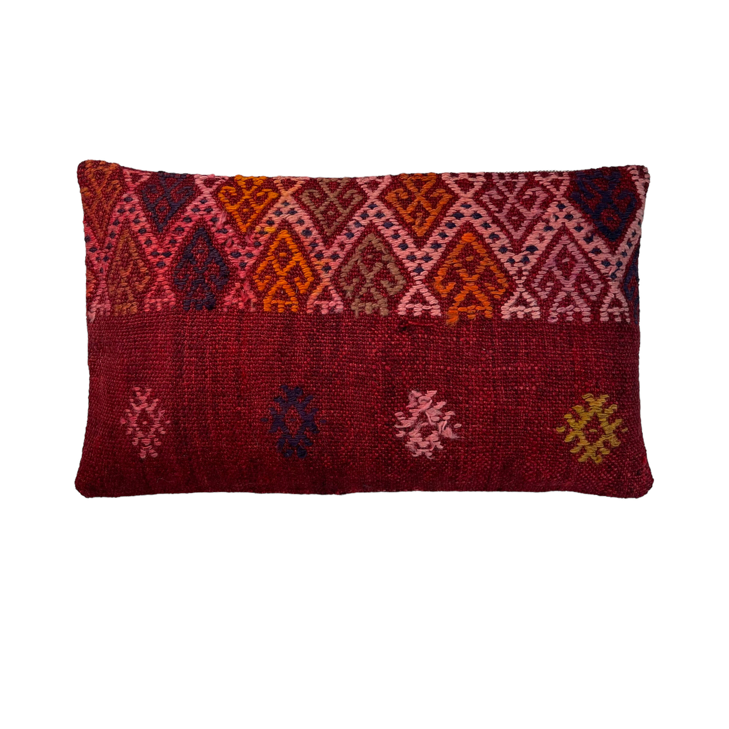 Vintage turkish kilim cushion cover 30x50cm