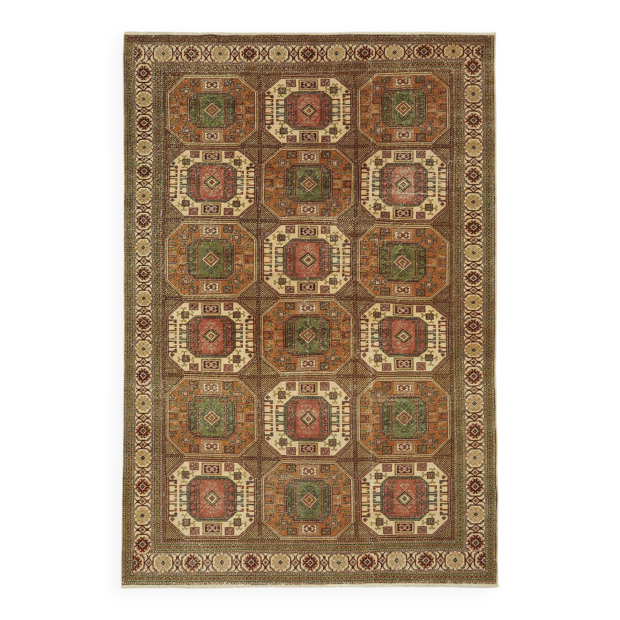 Turkish Wool Vintage Kayseri Rug 200 cm x 290 cm