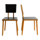 Two rare demountable plywood chairs by Axel Kufus model Stöcke for Atoll