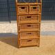 Chiffonnier commode en rotin
