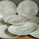 Nine earthenware plates from Salins-les-Bains vintage