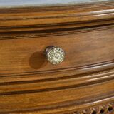 Small Beech Drum Table, Louis XVI style – 1920