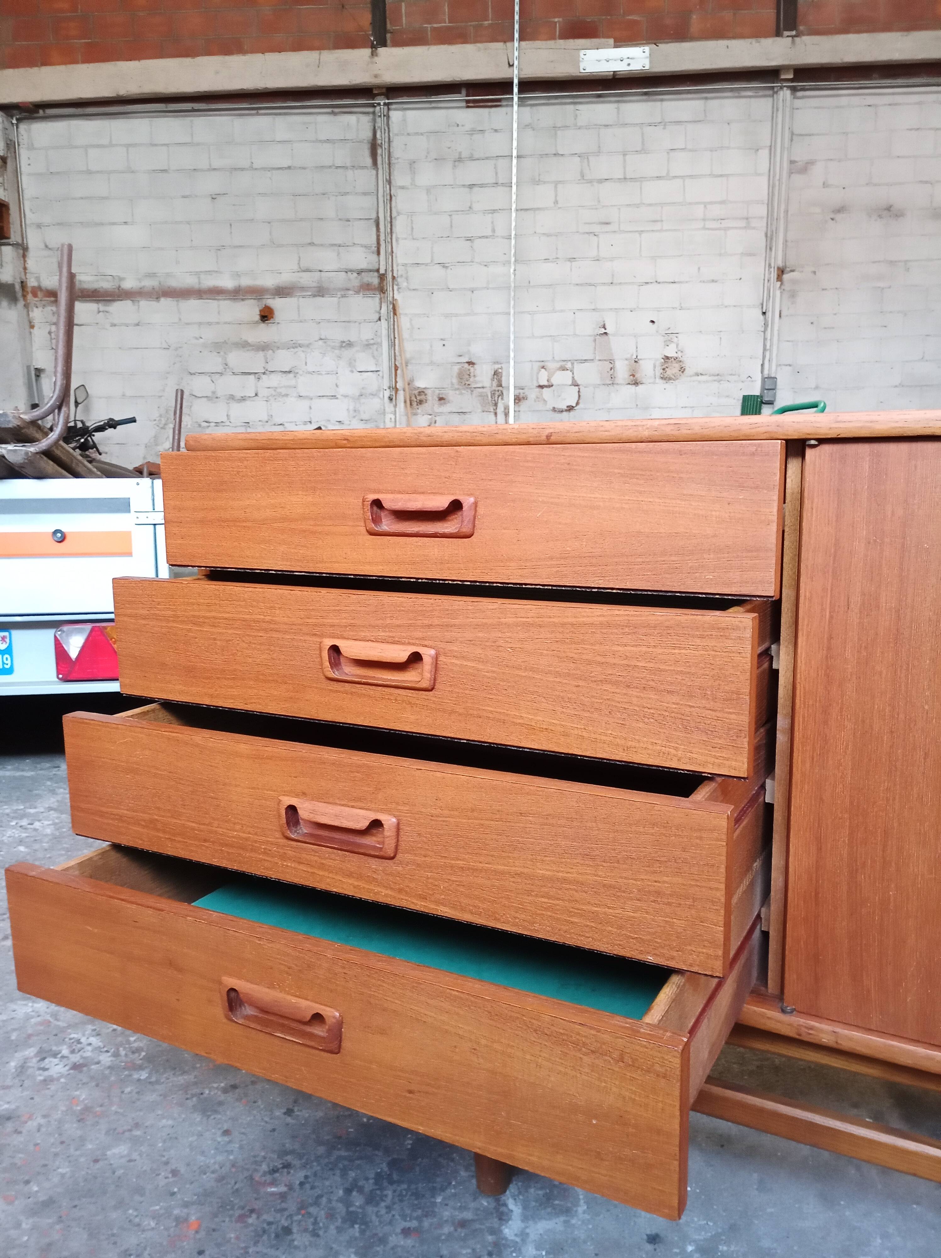 Scandinavian Doubinski teak sideboard