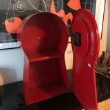 Clock, vintage ikea ps Red