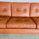 Vintage Danish Svend Skipper 3 person sofa in cognac leather 1970s