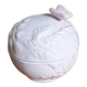 Spherical box in pink ceramic Willemse