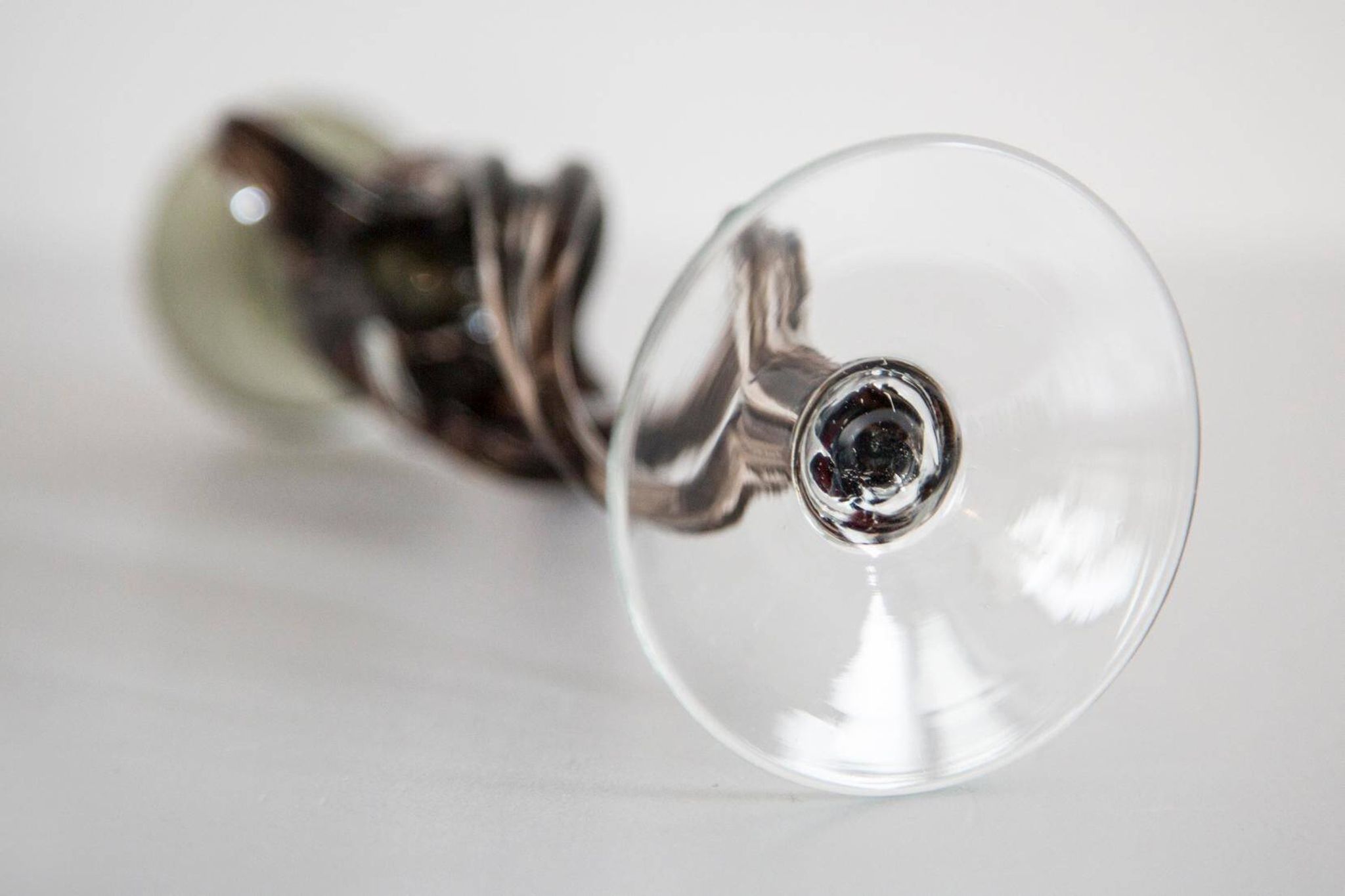 Vintage brown mid-century artistic vase, Murano glass, Europe, 1970s.