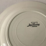 Set of 5 flat plates Sarreguemines – White earthenware – Bor