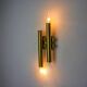 Tubular wall lamp by Maison Sciolari, 2 lights, Italy, 1970