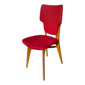 Chaise rétro vintage - rouge