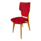 Chaise rétro vintage rouge