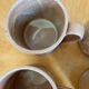 Lot de 5 tasses à café en grès vintage