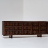 Spanish Dark Oak Sideboard, 1960s