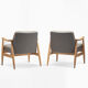 Pair of type 300-203 GFM-87 armchairs
