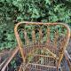 Paire de sieges en rotin annee 1950